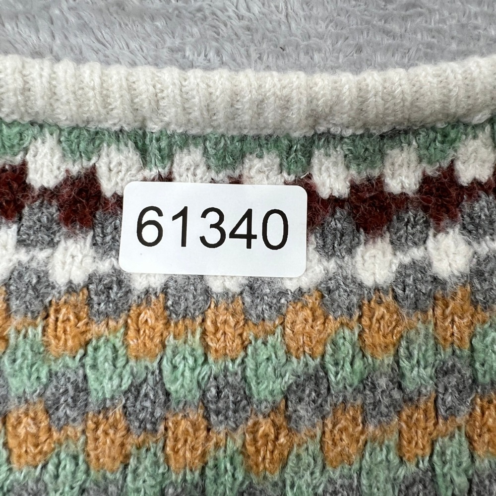 Knox Rose Textured Geometric Pullover Sweater Size XL Multi Boho Cabin Womens - Picture 7 of 7